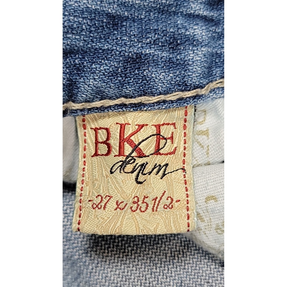BKE Denim STELLA Women's Stretch Low Rise Straight Blue Jeans Size 27x37.5 - Picture 6 of 10